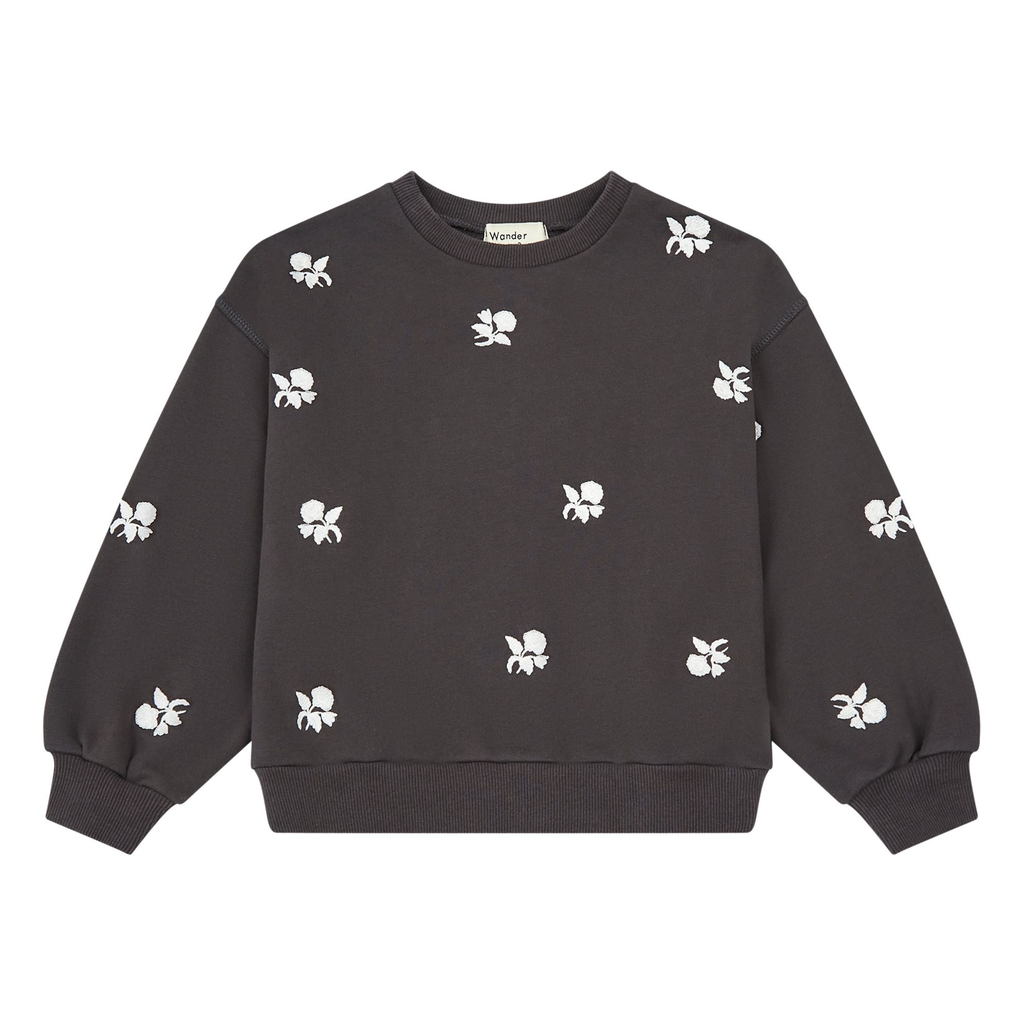Wander & Wonder - Sweat Motifs - Fille - Gris