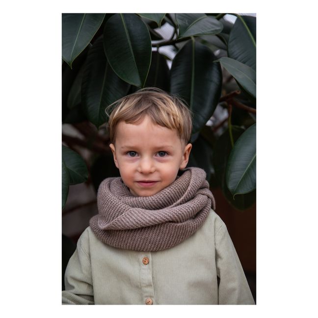 Recycled Knit Snood - Women’s Collection  | Taupe brown