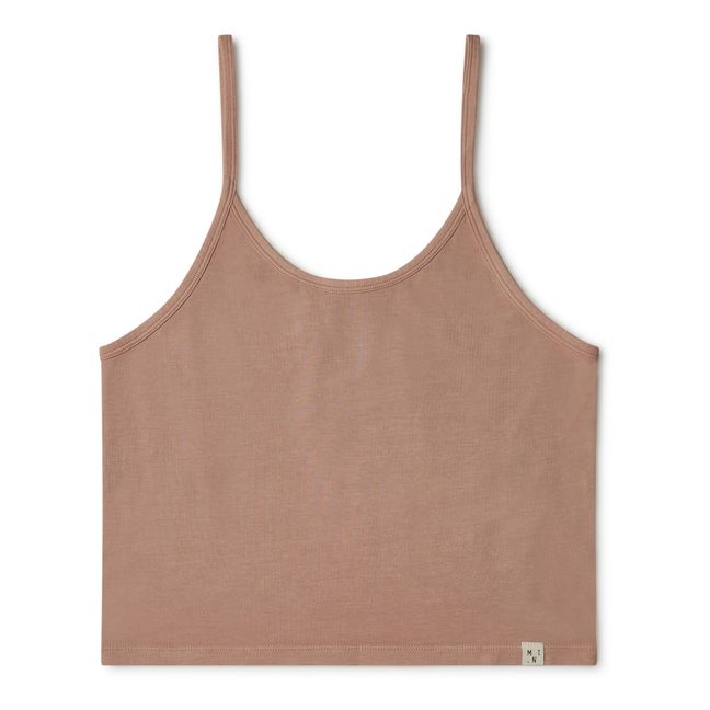 Organic Cotton Cropped Tank Top - Women’s Collection - Pink
