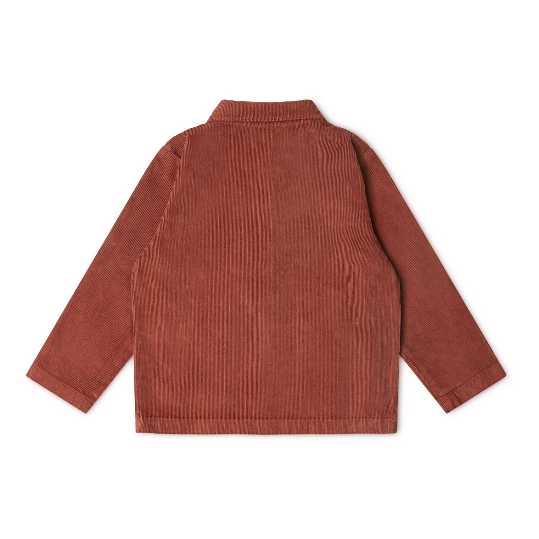 Porter Organic Cotton Corduroy Shirt Brick red- Product image n°2