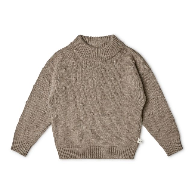 June Recycled Knit Jumper Taupe brown