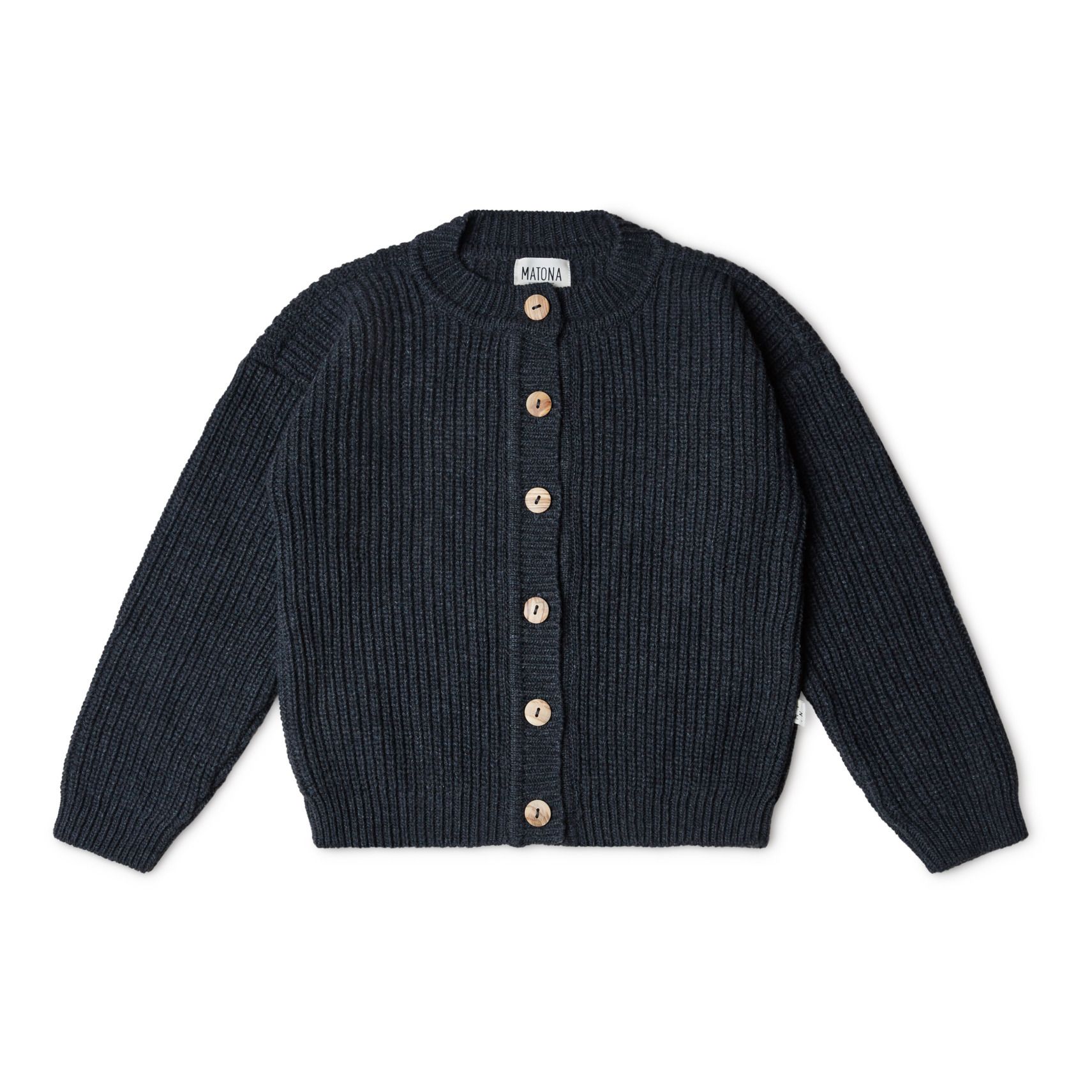 Matona - Cardigan Maille Recyclée Nico - Fille - Gris anthracite