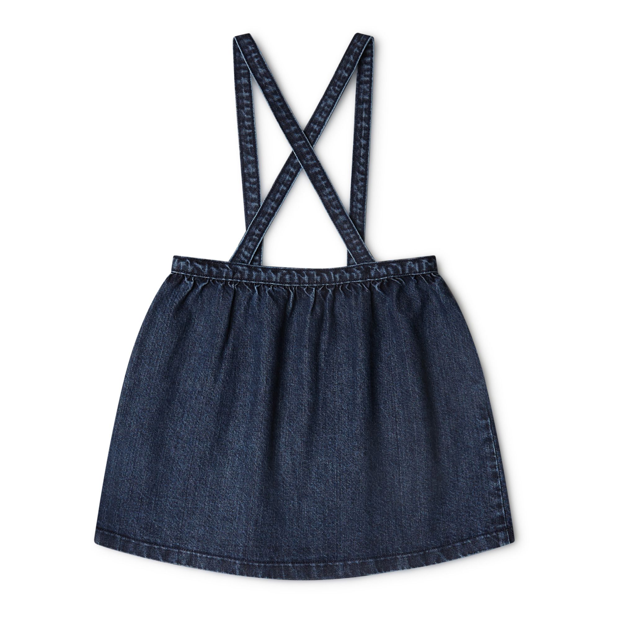 Sanne Organic Cotton Denim Suspender Skirt Denim blue- Product image n°0