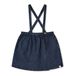 Sanne Organic Cotton Denim Suspender Skirt Denim blue- Miniature produit n°1