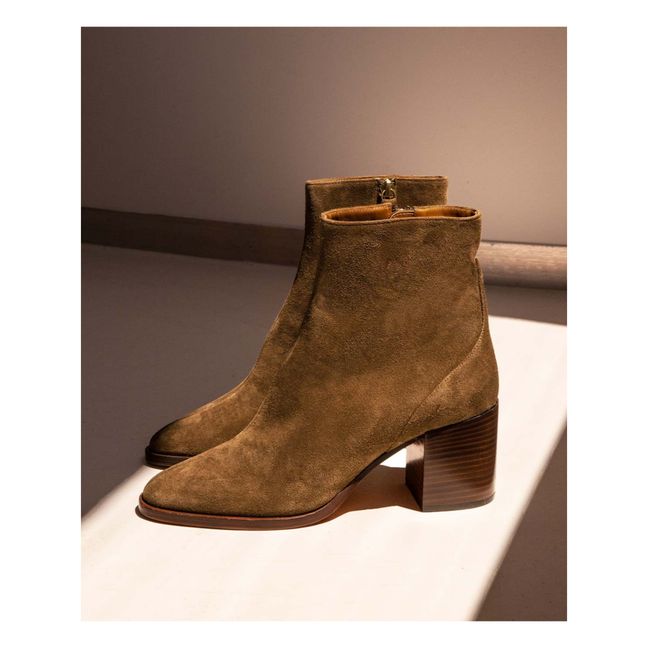 N°660 Suede Boots Khaki brown
