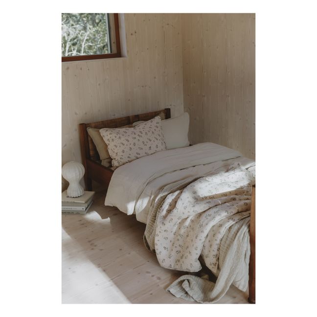 Cotton Muslin Bedding Set Clover | Ecru