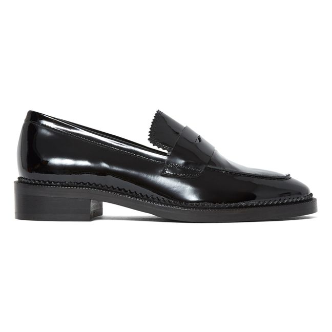 Mocassins Cuir Vernis N°82 | Noir