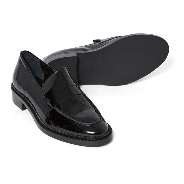 Mocassins Cuir Vernis N°82 | Noir