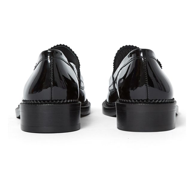 Mocassins Cuir Vernis N°82 | Noir