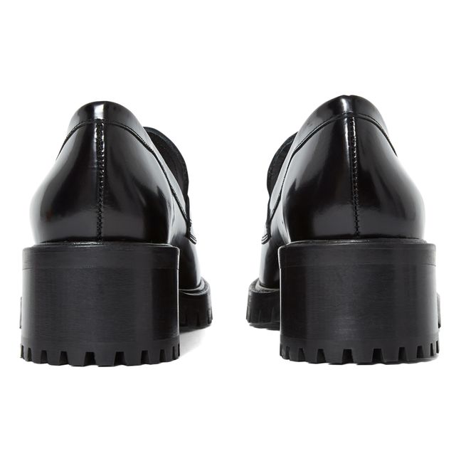 N°81 Polished Leather Loafers Black