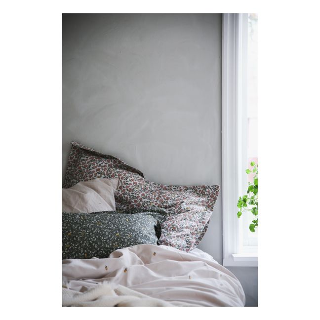 Parure de lit en percale de coton Floral Vine | Rose