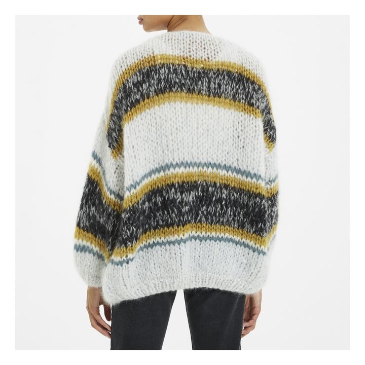 Cardigan, modello: Big, in mohair e lana | Grigio antracite- Immagine del prodotto n°3