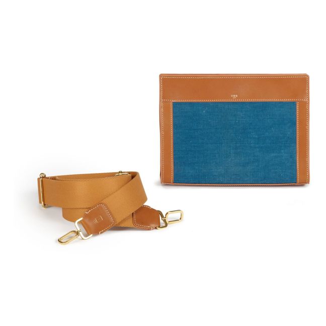 Borsa bi-materiale Gourmette | Camel