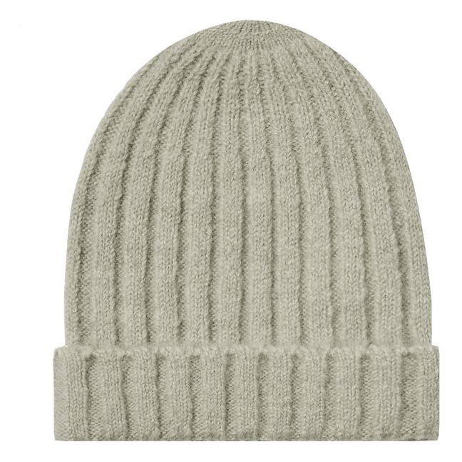 Ribbed Beanie Green water