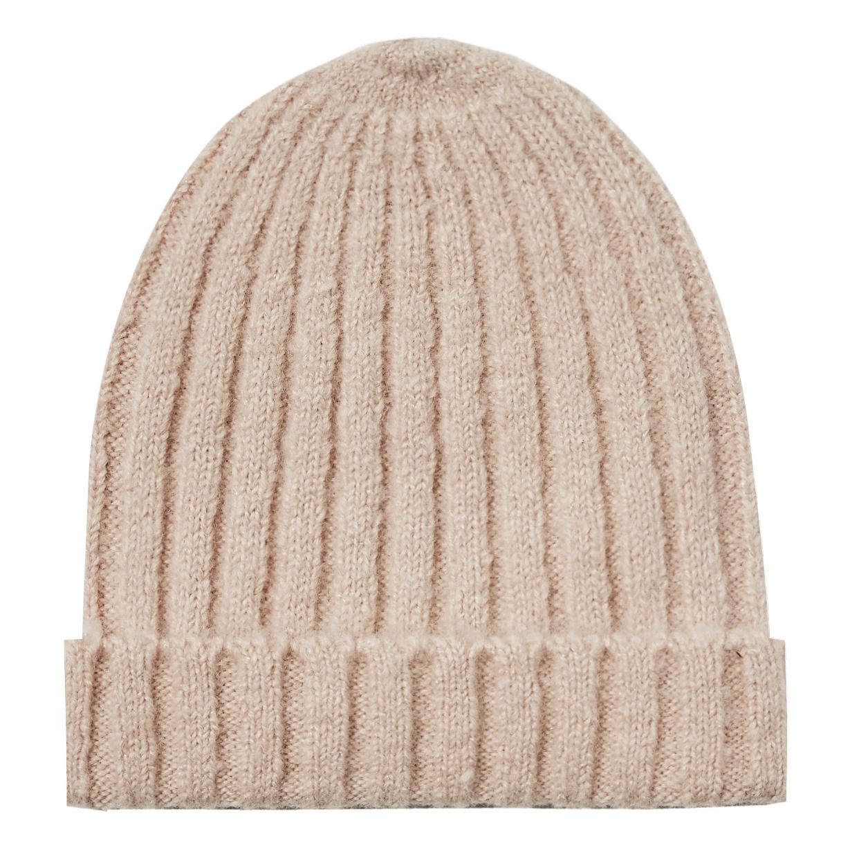 Ribbed Beanie Beige Rylee + Cru Fashion 