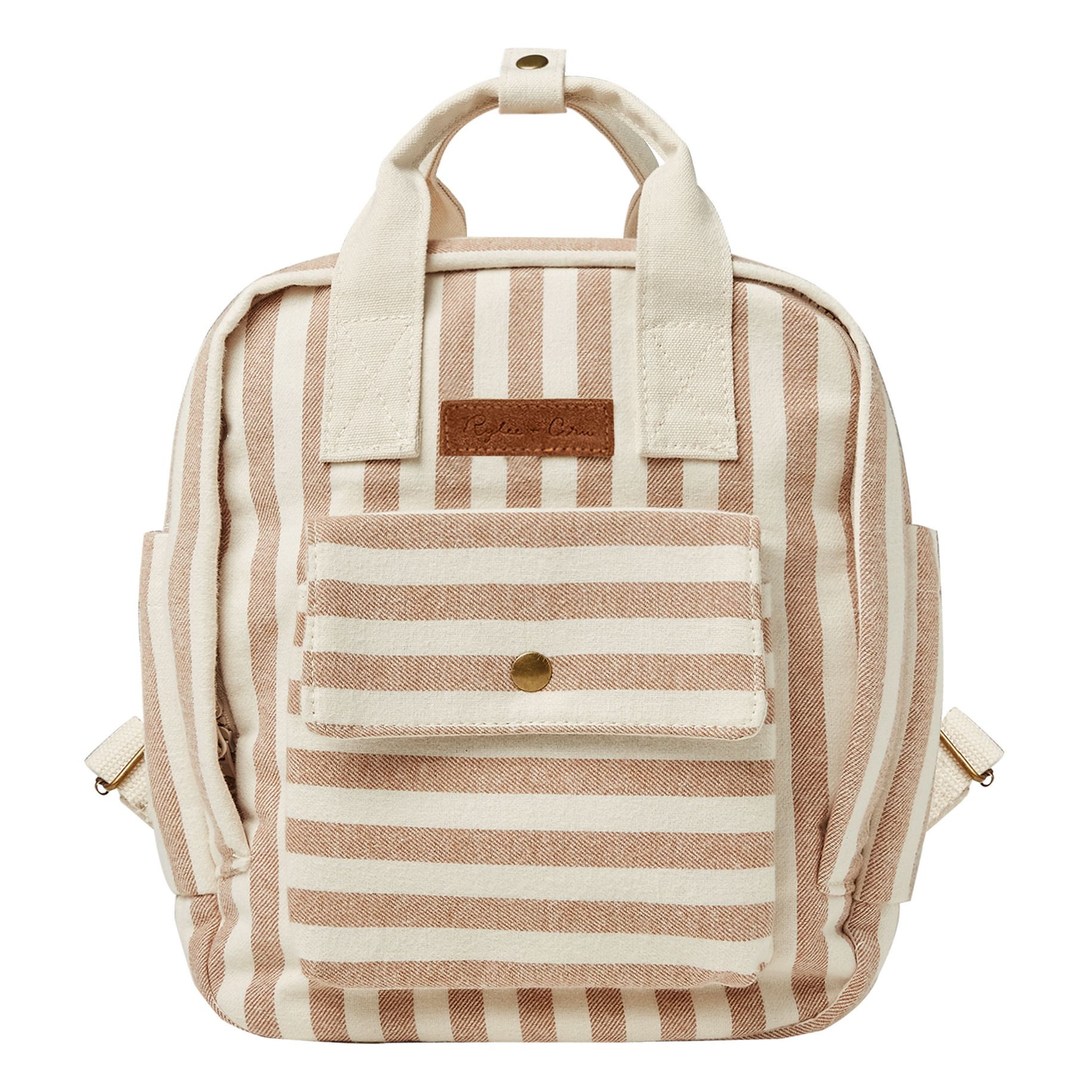 Striped Backpack Ecru- Product image n°0