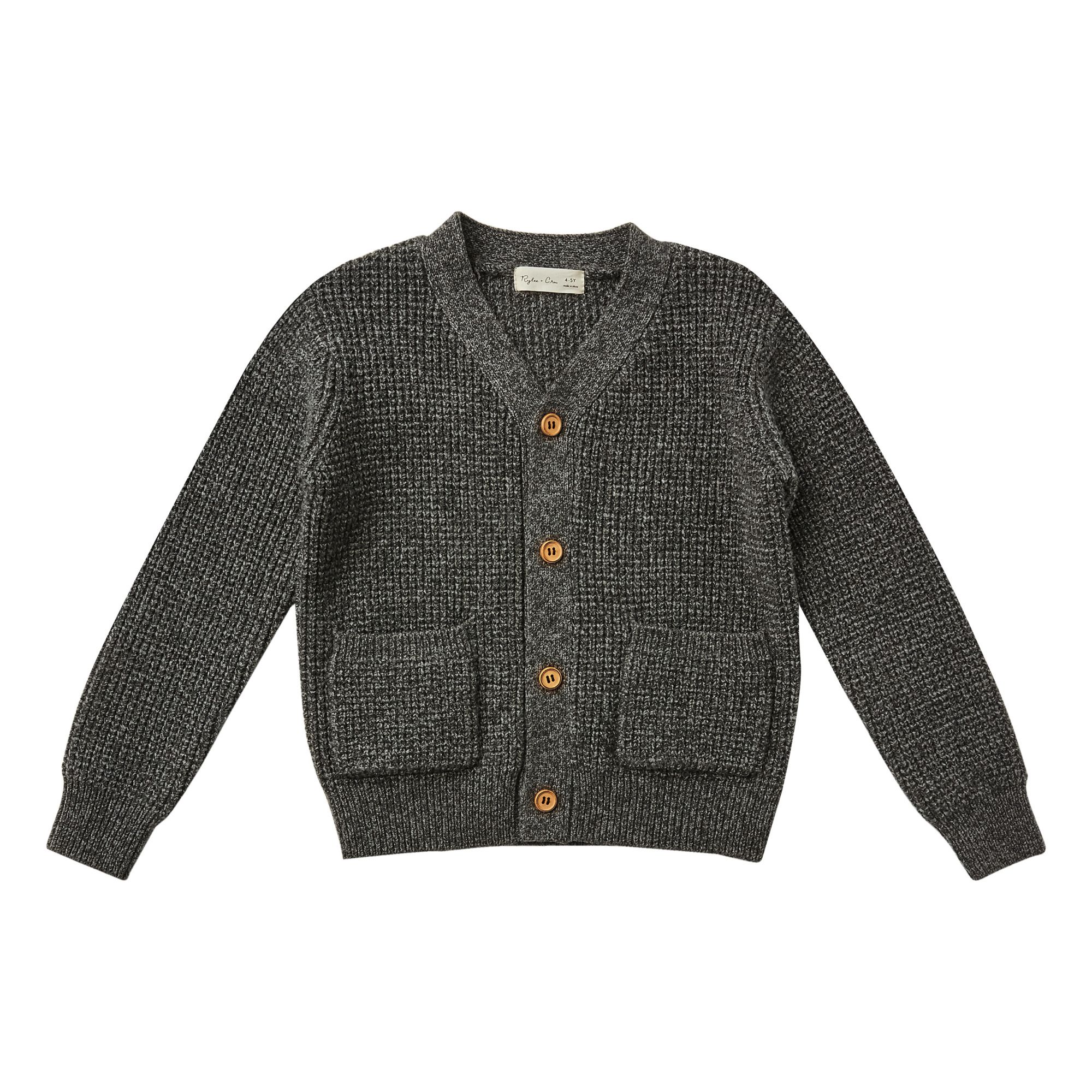 Rylee + Cru - Cardigan Button - Fille - Gris charbon