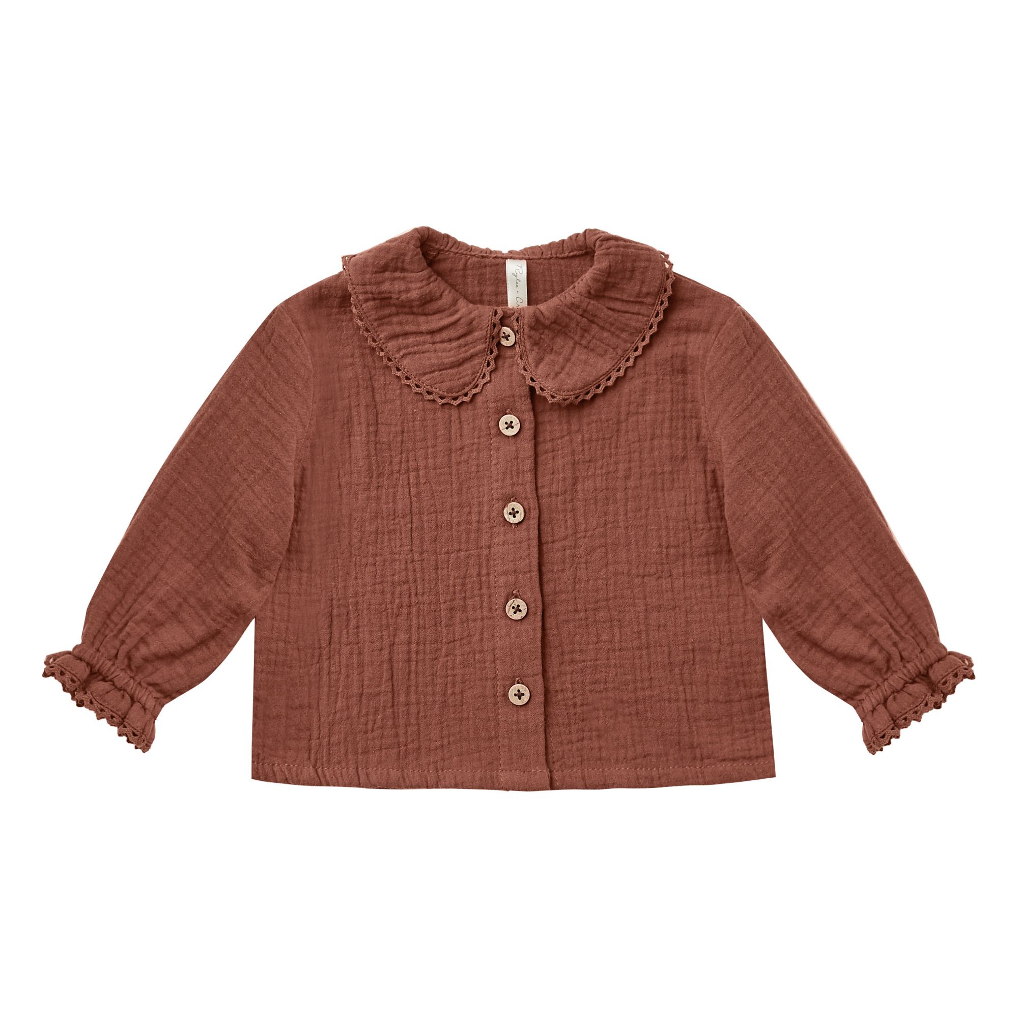 Rylee + Cru - Blouse Crêpe Col Claudine - Fille - Camel