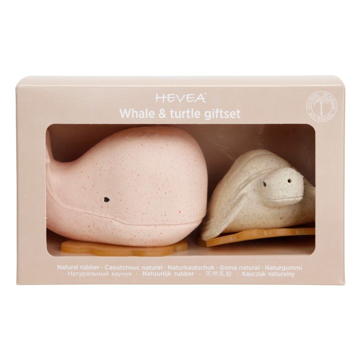 Caja de juguetes de baño supra reciclados - Tortuga y ballena | Rosa- Imagen del producto n°4