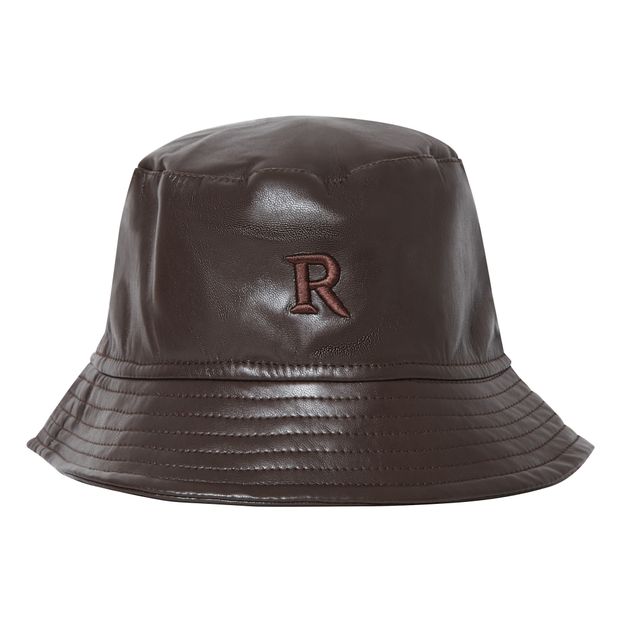 Roseanna - Recycled Leather Bucket Hat - Women - Chocolate