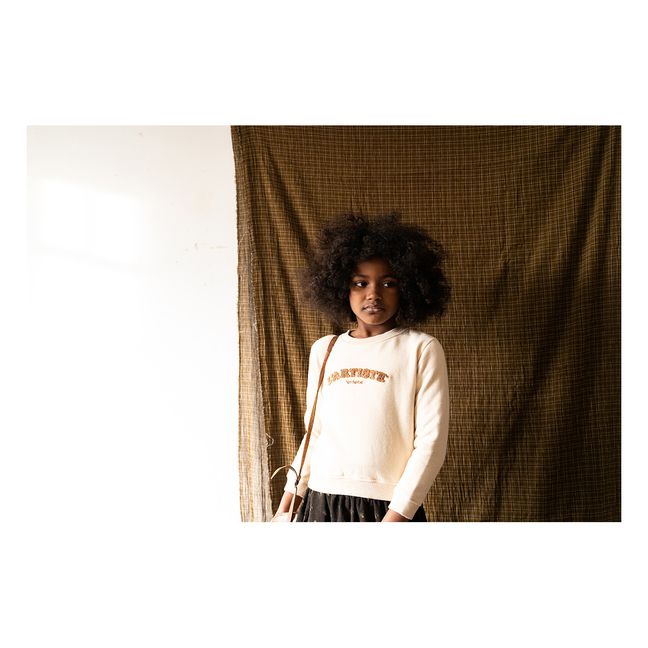 ‘Artiste’ Organic Cotton Sweatshirt Ecru
