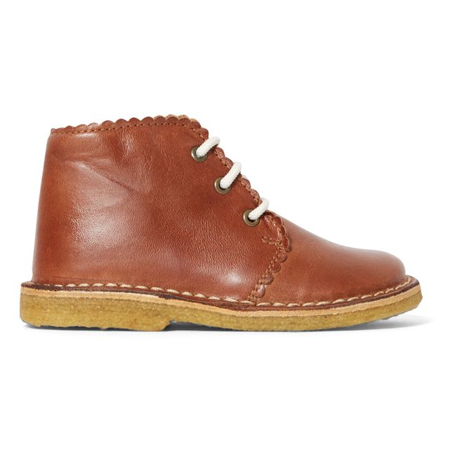 Lace-Up Boots - Two Con Me Collection Camel