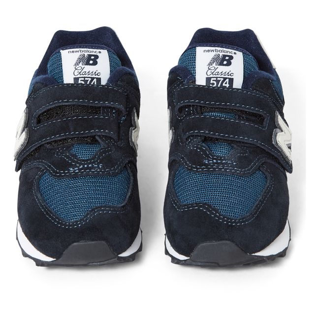 574 Velcro Sneakers Navy blue