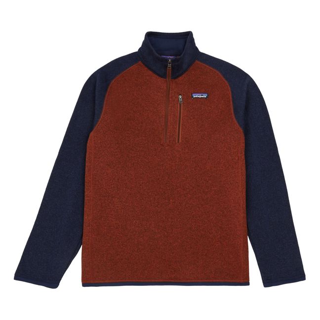 Fleece-Sweatshirt mit Reißverschluss - Erwachsenen Kollektion - Burgunderrot