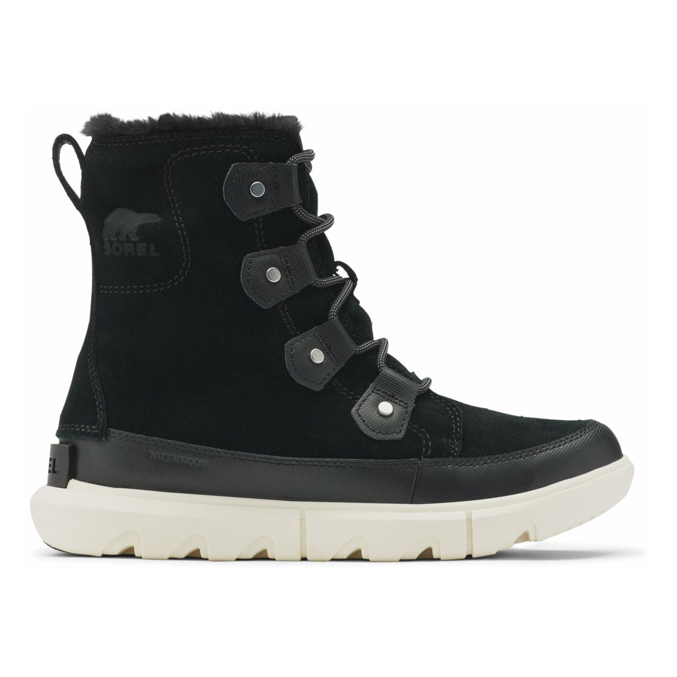 black fleece lined boots