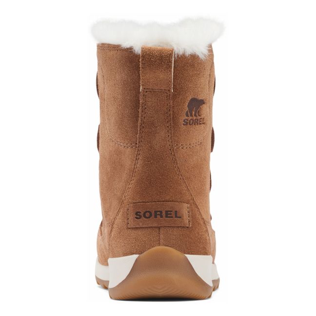 Whitney Suede Fur-Lined Boots | Camel