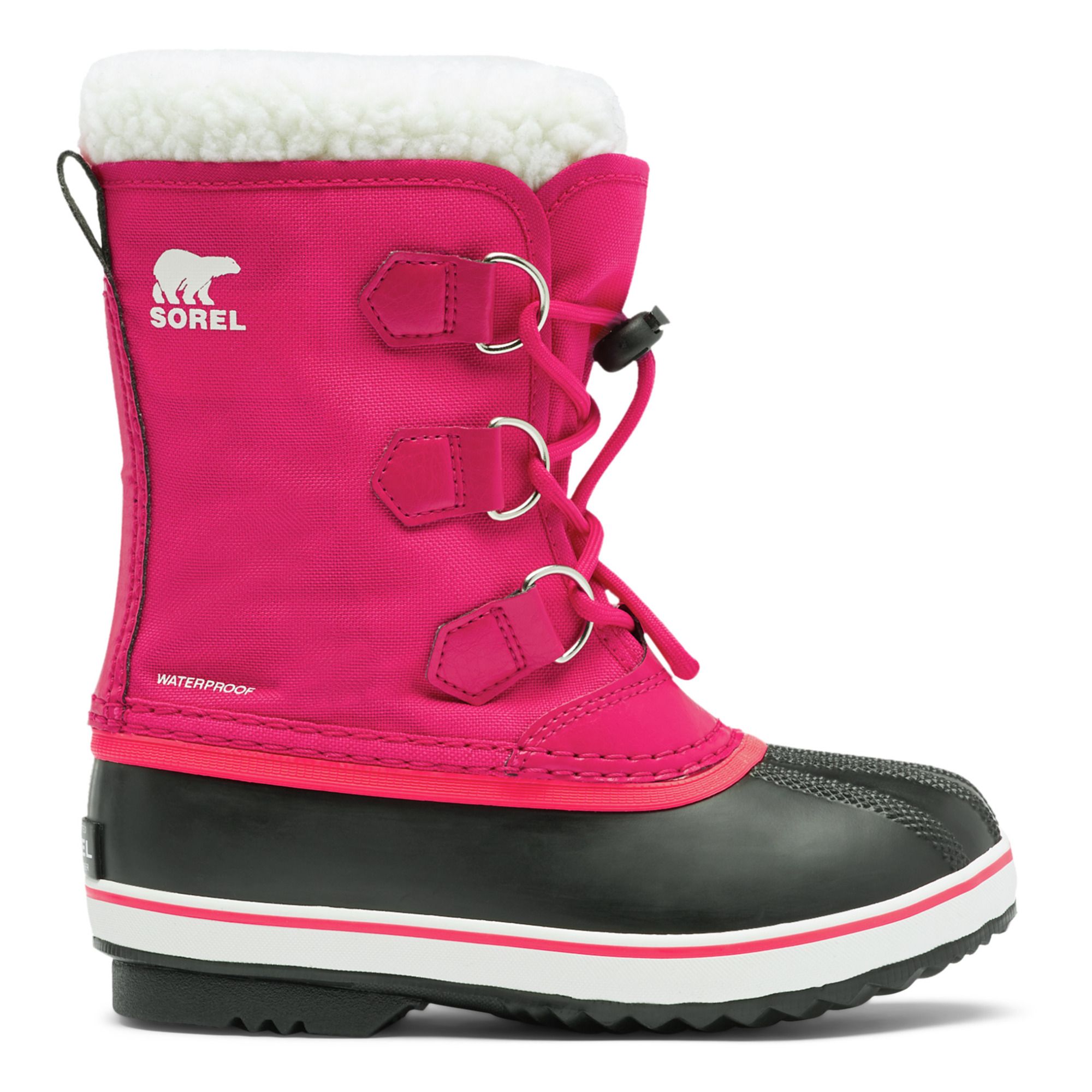 Yoot Pac Nylon Fur-Lined Boots Pink- Product image n°0
