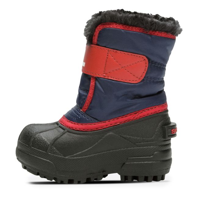 Gefütterte Stiefel Snow Commander mit Kletverschluss | Navy