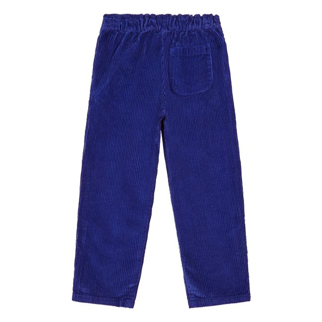 Pantalon Velours Coton Bio Babylon Bleu