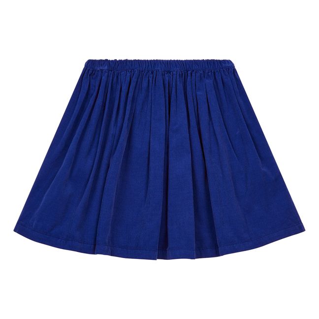 Falda de terciopelo Frambuesa Azul