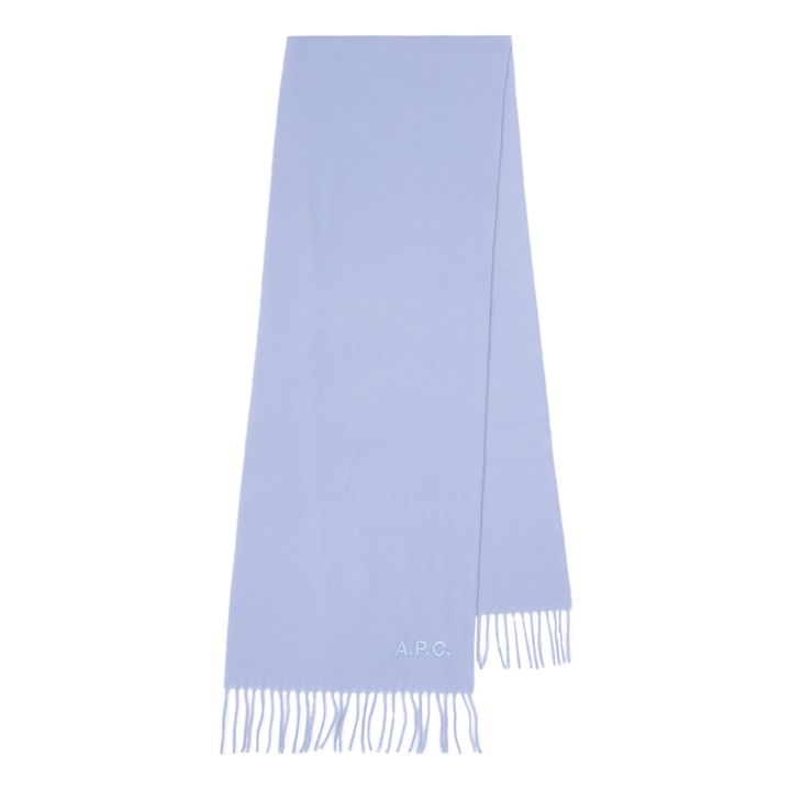 Ambroise Embroidered Wool Scarf | Lilac