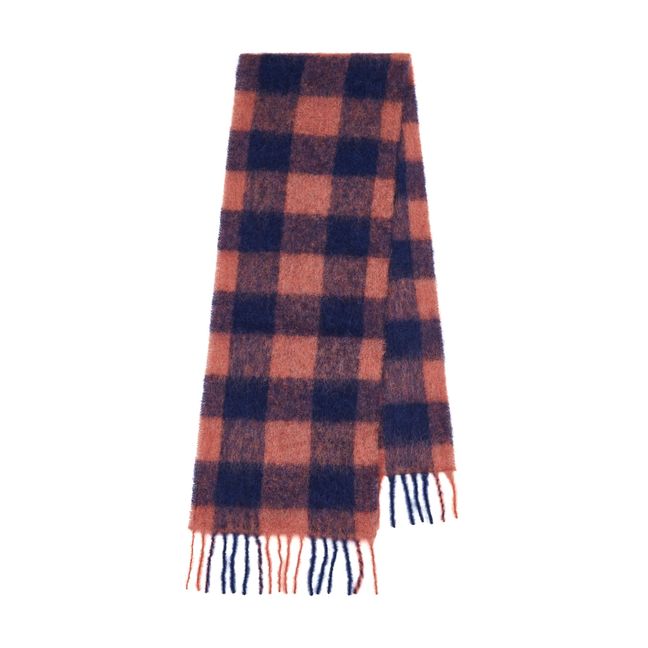 Mincho Check Scarf Pink