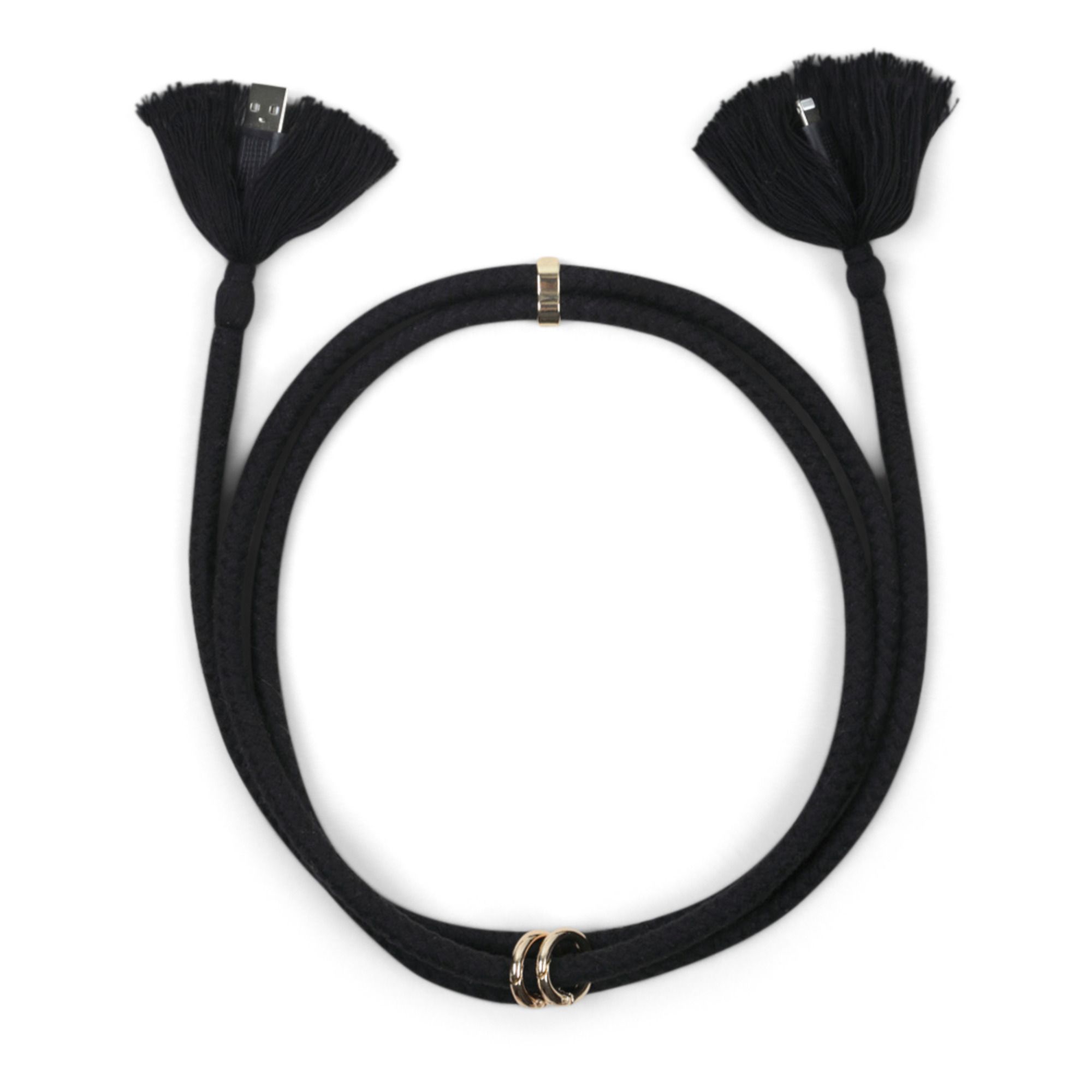 Kaia Charging Cord/Phone Strap Black- Product image n°0