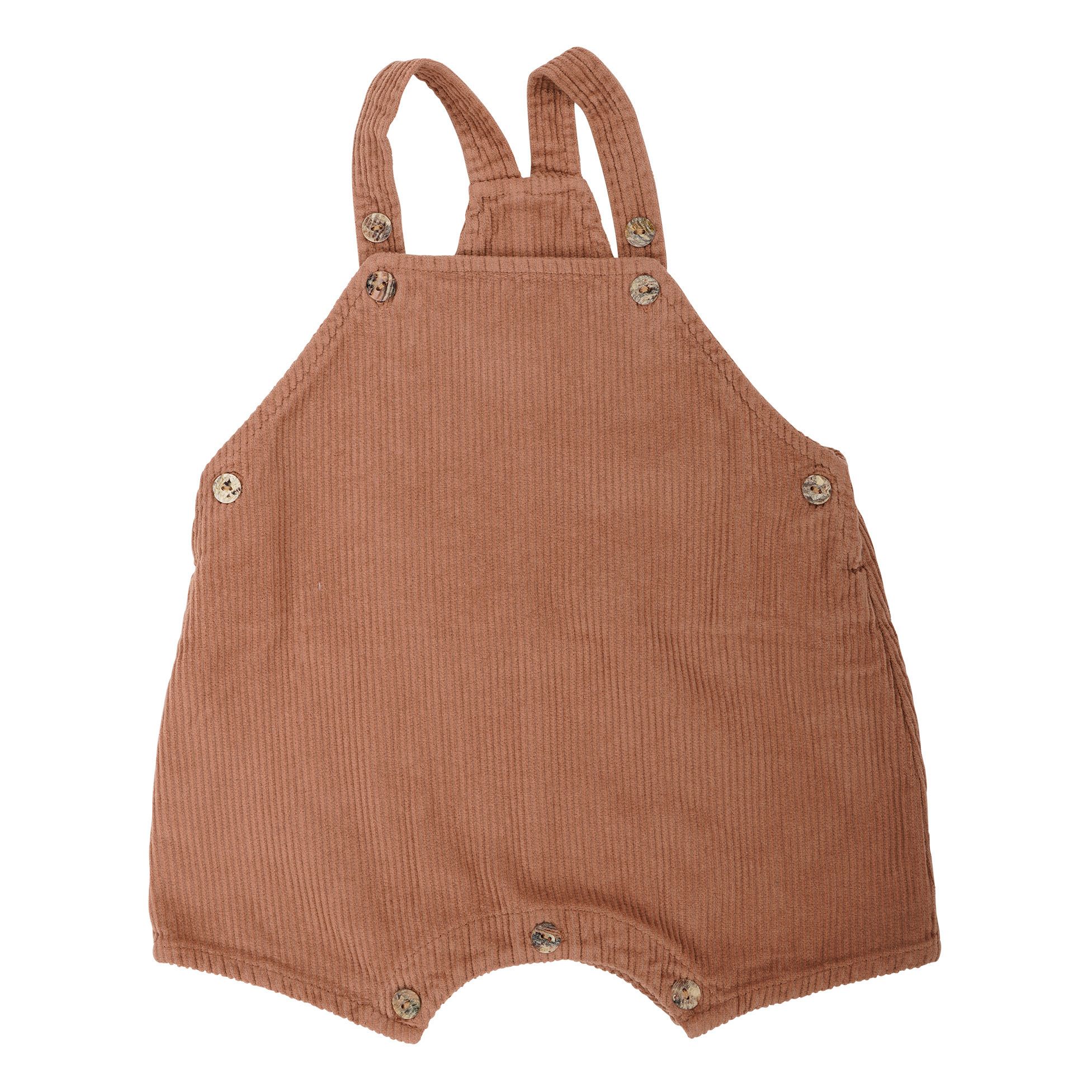 Omibia - Salopette Courte Velours Coton Bio Karin - Fille - Rose