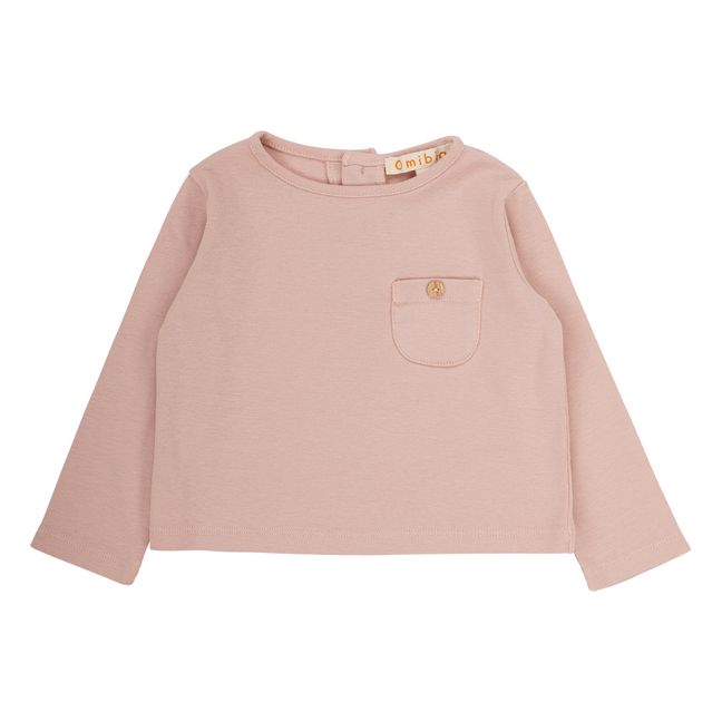 Unica Organic Cotton T-shirt Pale pink