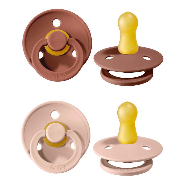 Chupetes de caucho natural - Juego de 2