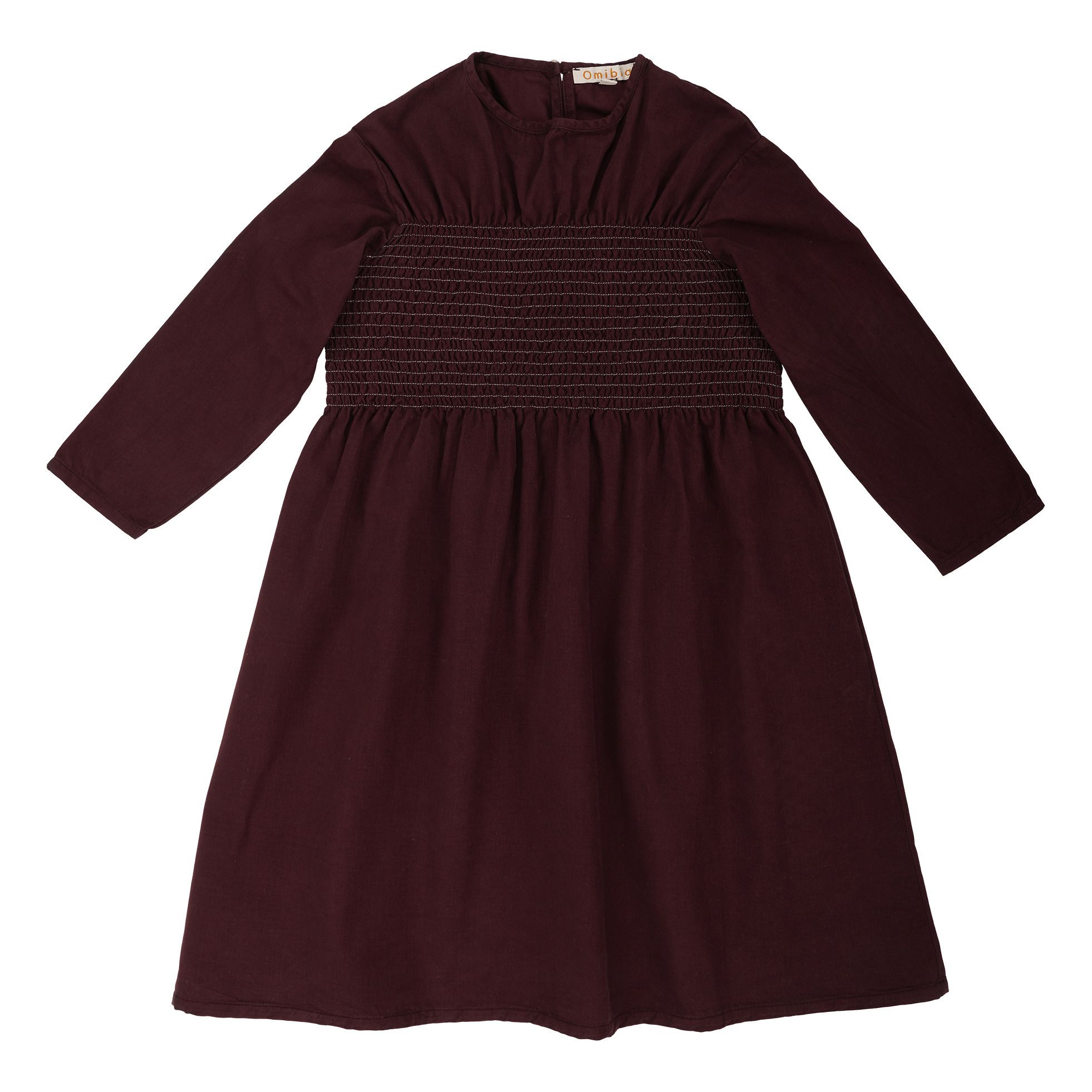 Omibia - Robe Coton Bio Amore - Fille - Bordeaux