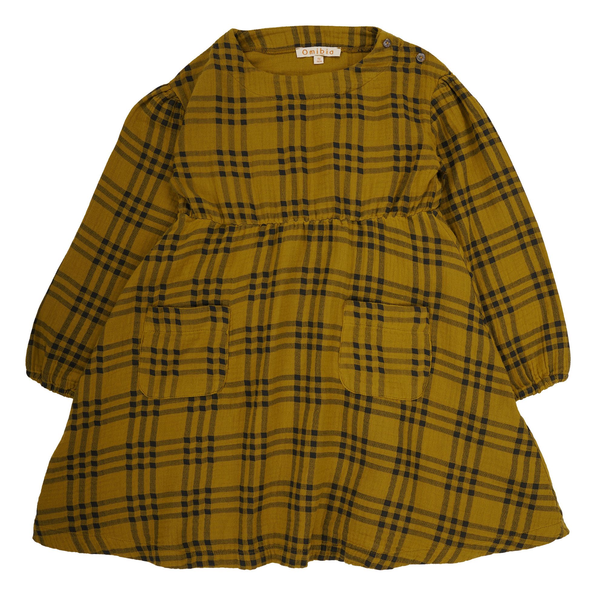 Omibia - Robe Gaze de Coton Bio Tilda - Fille - Ocre