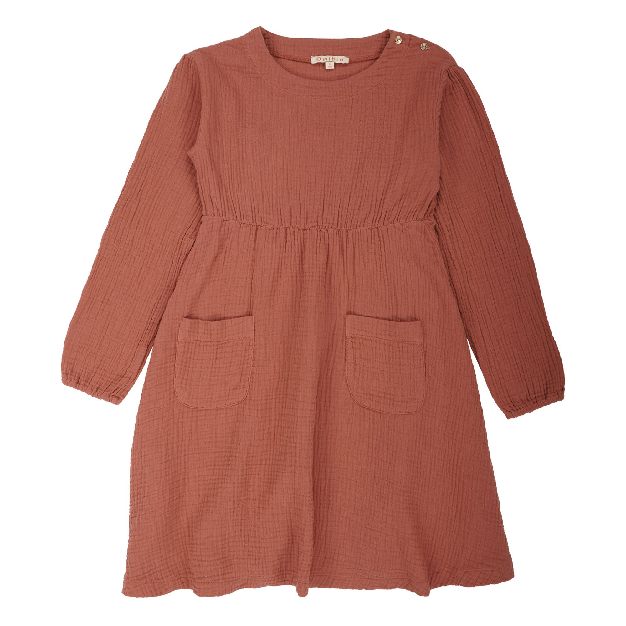 Omibia - Robe Gaze de Coton Bio Tilda - Fille - Grenadine