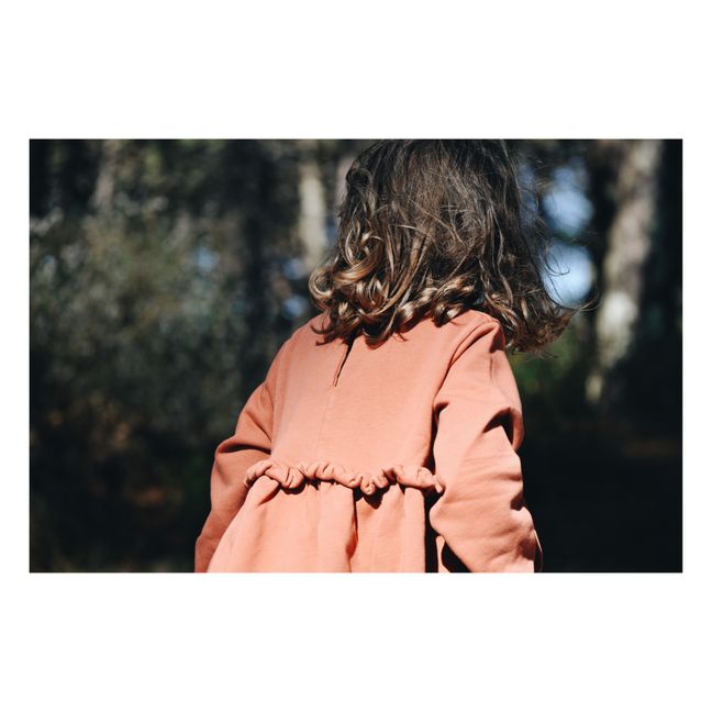 Exclusividad Möm(e) x Smallable - Vestido de muletón orgánico Julieta | Óxido