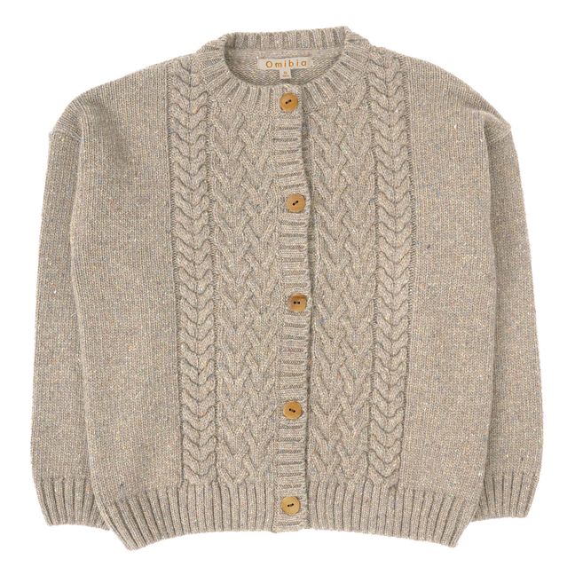 Dove Recycled Wool Cardigan Beige