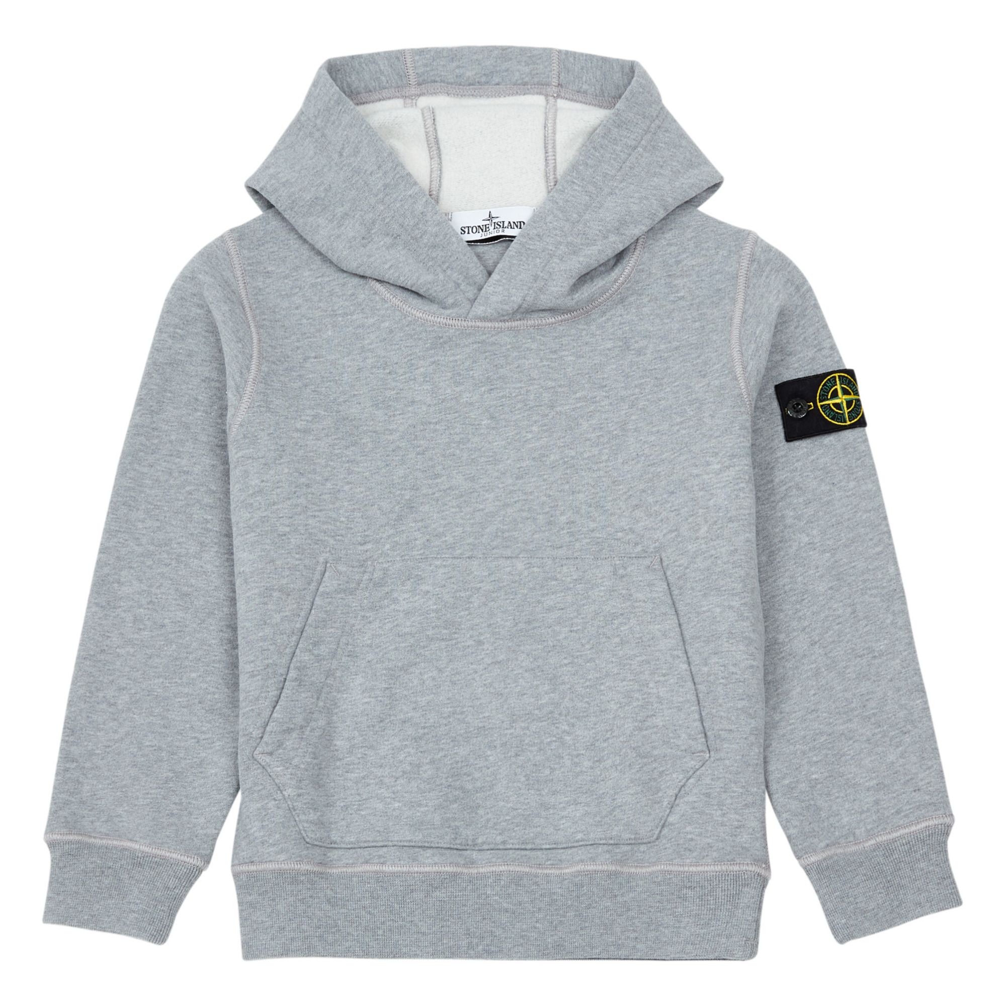 Stone Island - Hoodie Logo - Fille - Gris