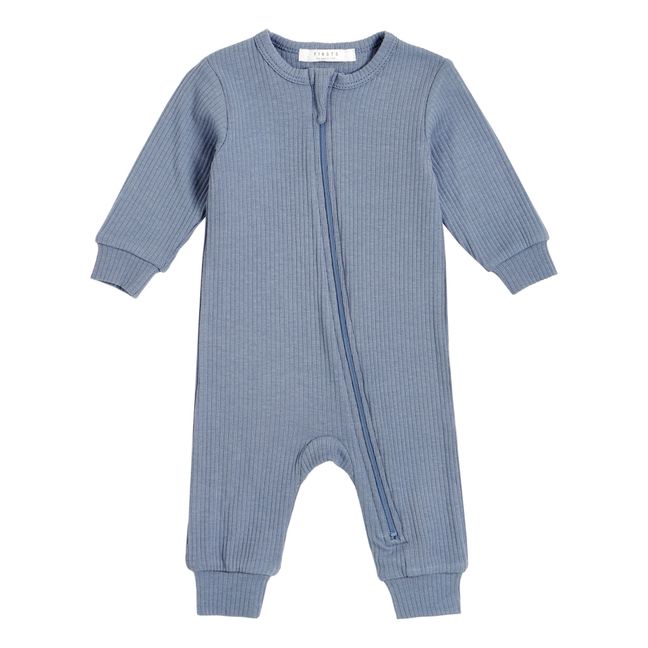 Pyjama sans Pieds Uni Bleu jean