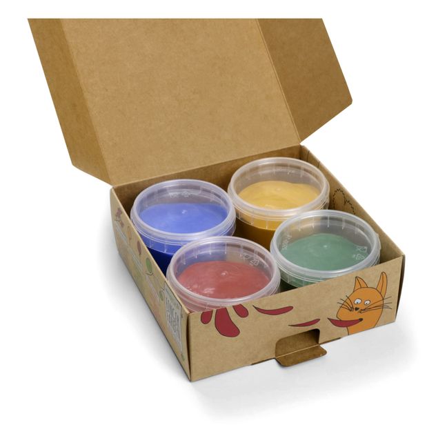 Fingerfarbe Vegan Aki - 4er-Set