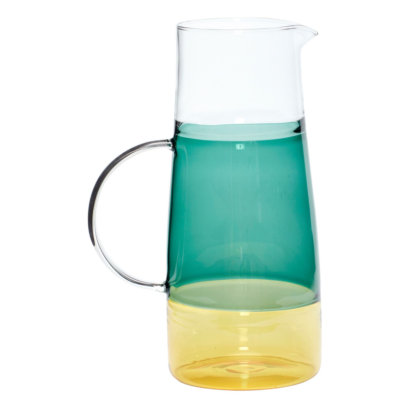 Hubsch - Carafe en verre - 1,3 l - Vert d'eau