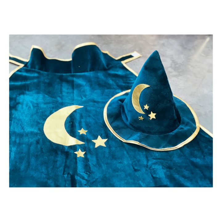 Zauberer-Kostüm Pfauenblau- Produktbild Nr. 5